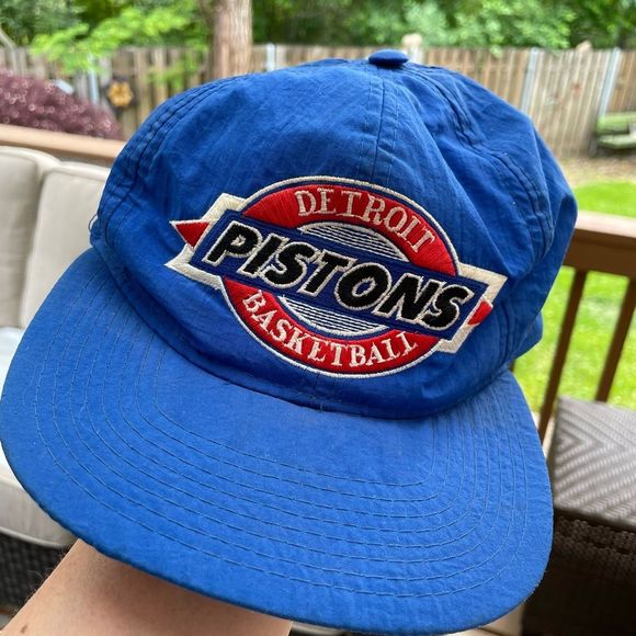 NIKE NBA Detroit Pistons Former Logo Blue Embroidered Cap Hat